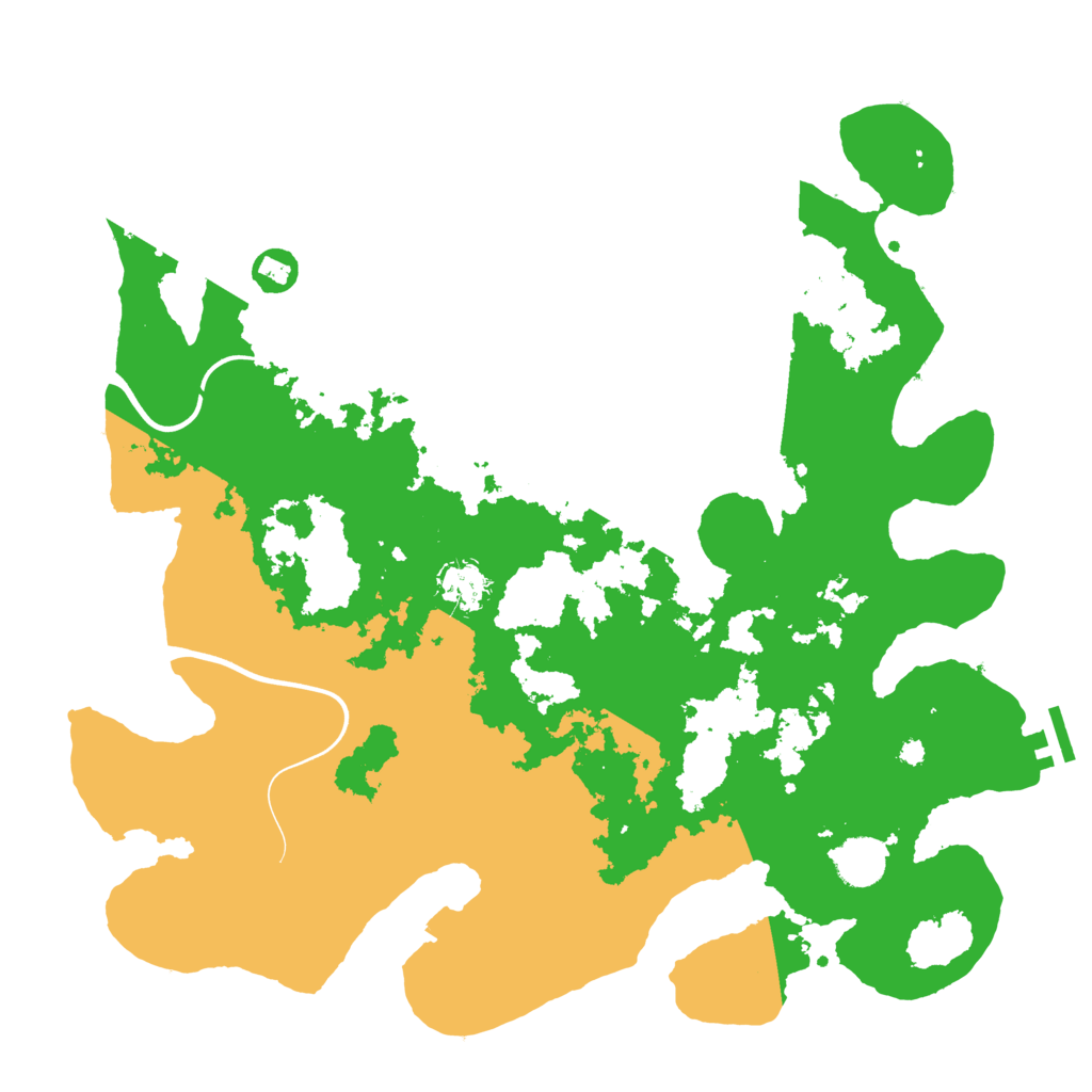 Biome Rust Map: Procedural Map, Size: 3900, Seed: 1618