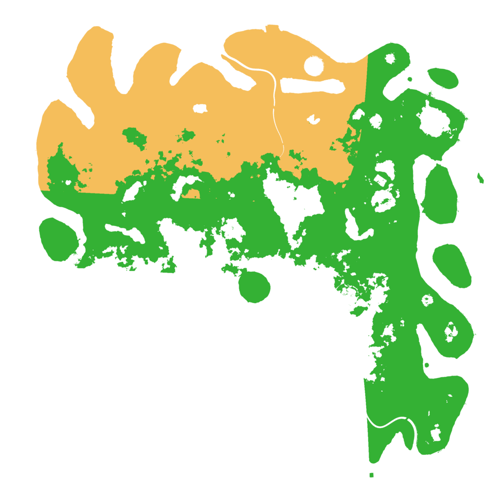 Biome Rust Map: Procedural Map, Size: 4500, Seed: 1999215924