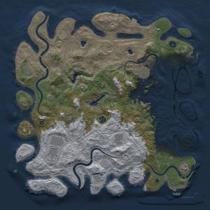 Thumbnail Rust Map: Procedural Map, Size: 4500, Seed: 1999215924, 16 Monuments