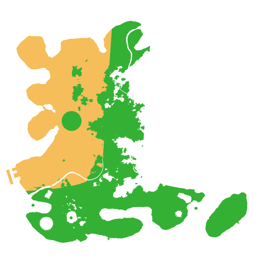 Biome Rust Map: Procedural Map, Size: 3500, Seed: 446337146