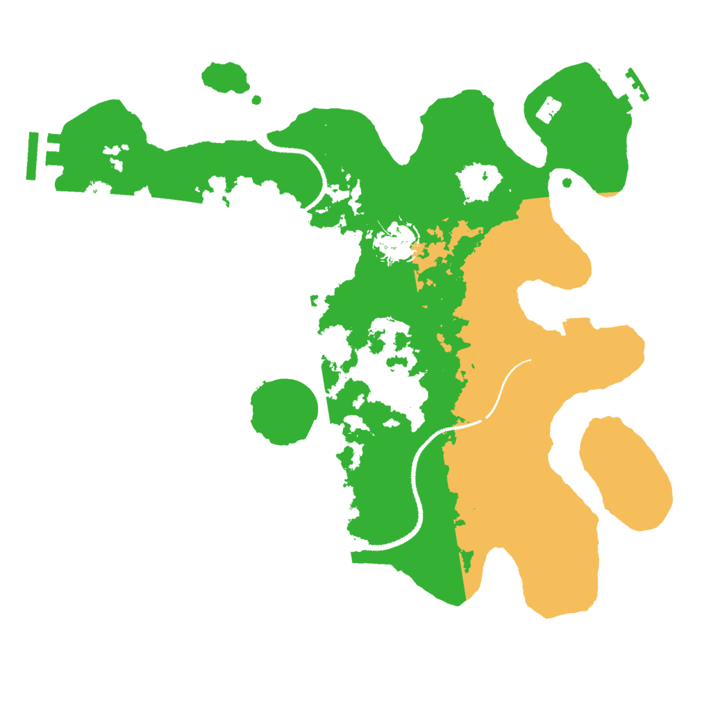 Biome Rust Map: Procedural Map, Size: 3000, Seed: 1943360746