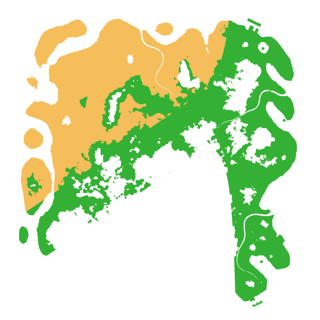 Biome Rust Map: Procedural Map, Size: 4500, Seed: 1812229566