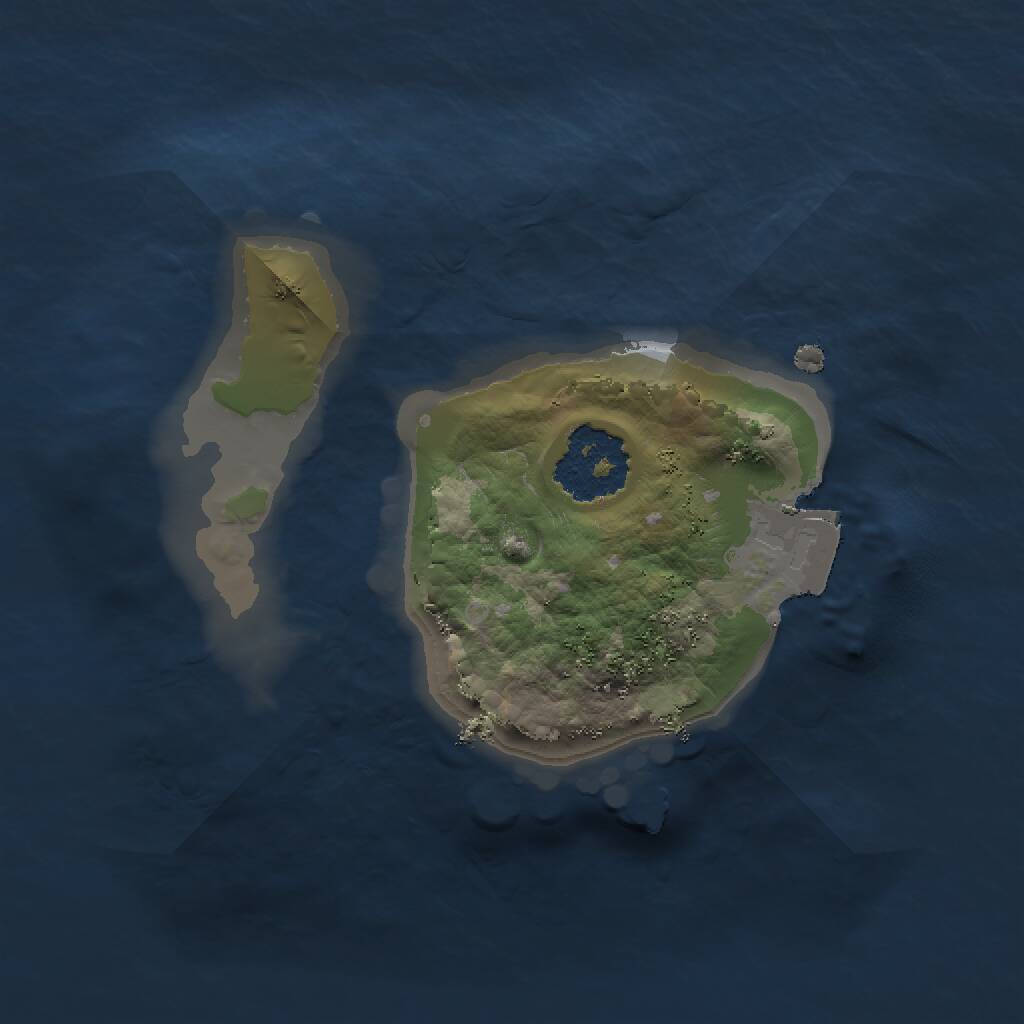 Rust Map: Procedural Map, Size: 1400, Seed: 6817513, 1 Monuments