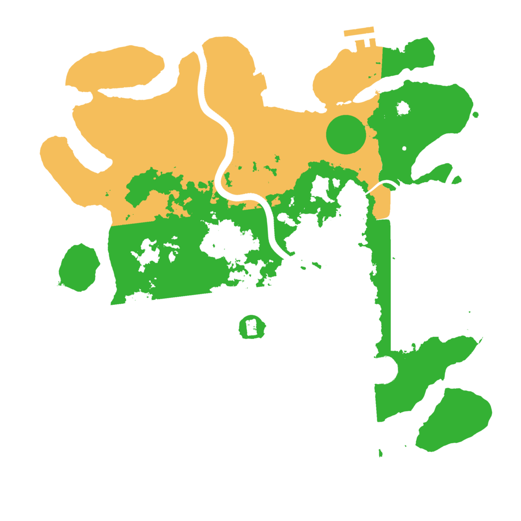 Biome Rust Map: Procedural Map, Size: 3500, Seed: 970809839