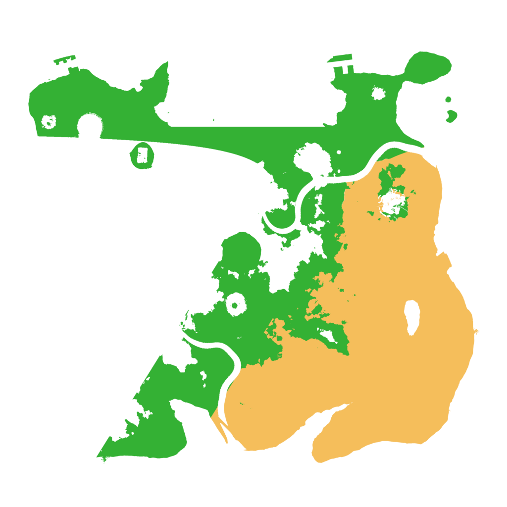 Biome Rust Map: Procedural Map, Size: 3500, Seed: 79531626