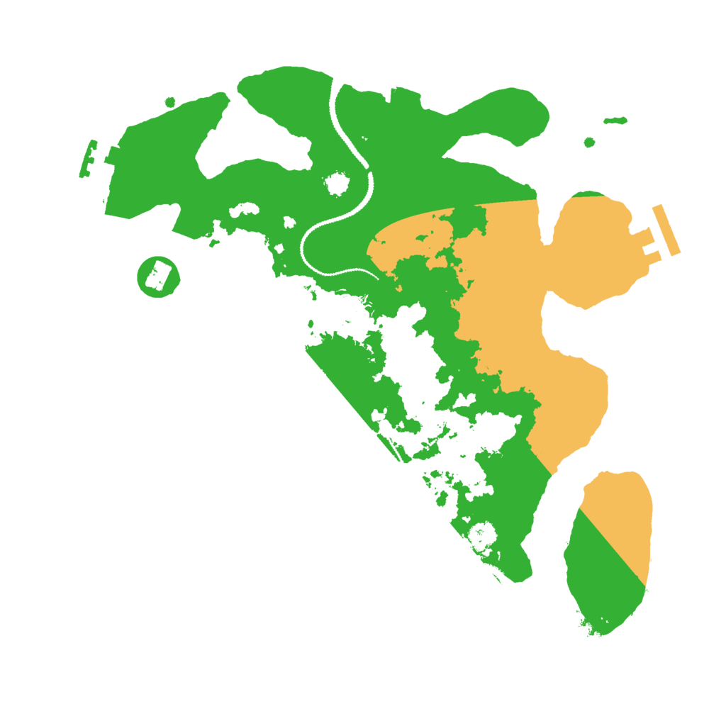 Biome Rust Map: Procedural Map, Size: 2800, Seed: 296611814