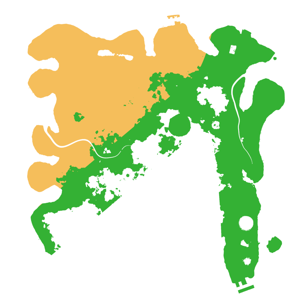 Biome Rust Map: Procedural Map, Size: 3700, Seed: 228468121