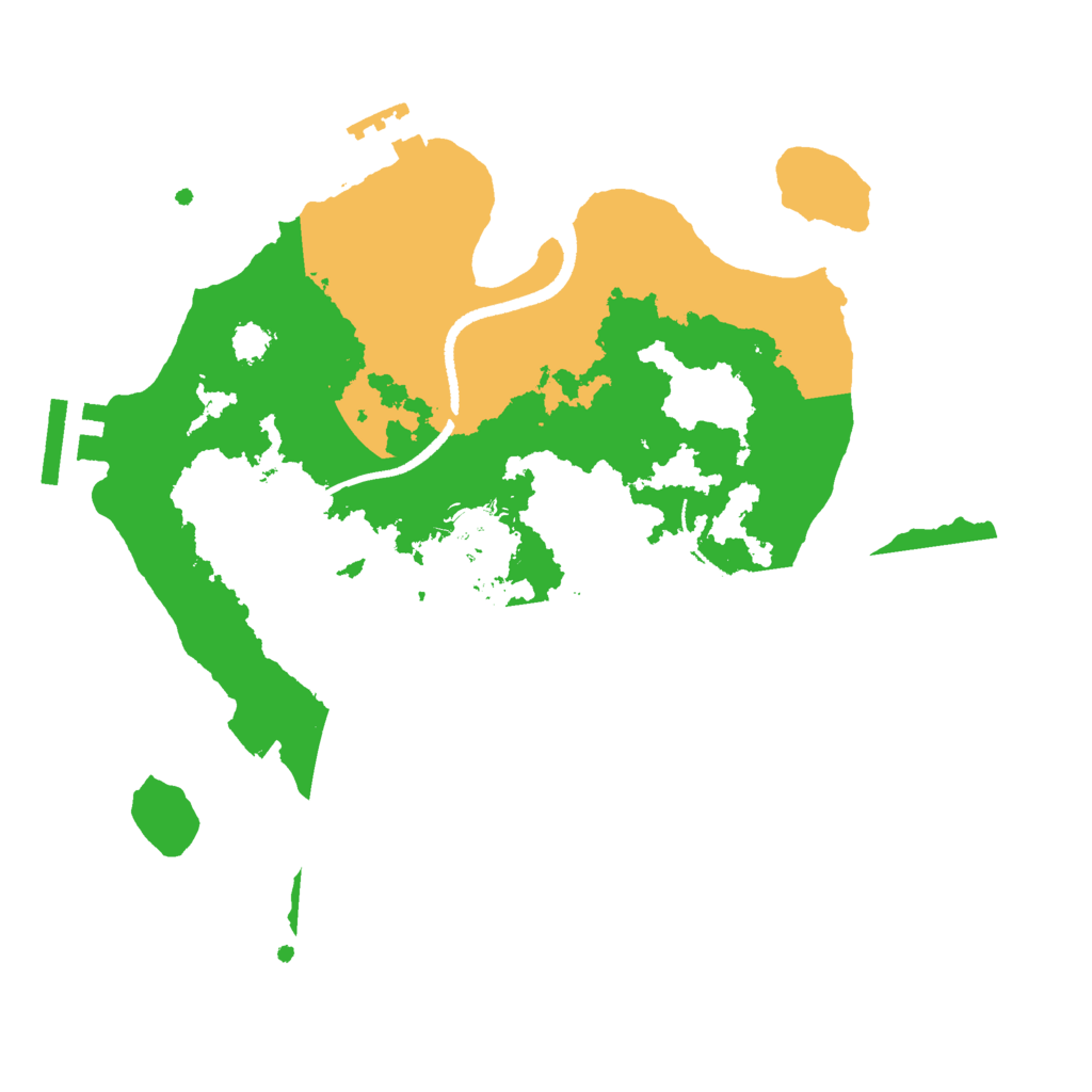 Biome Rust Map: Procedural Map, Size: 2580, Seed: 50000