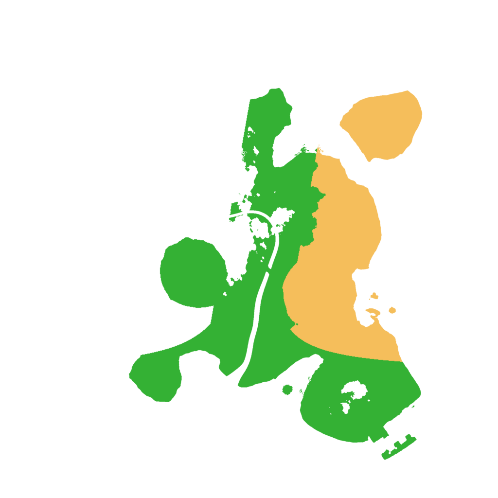 Biome Rust Map: Procedural Map, Size: 2000, Seed: 25774