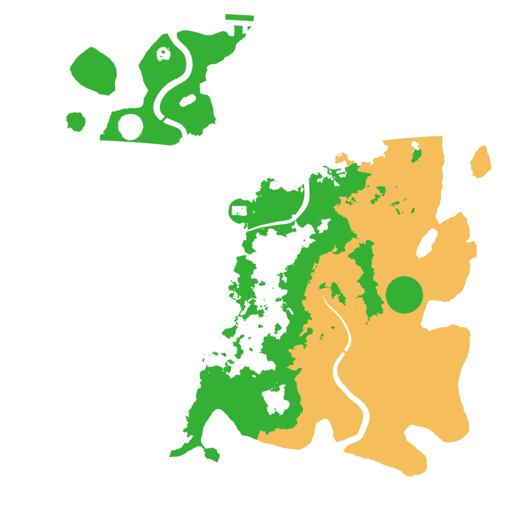 Biome Rust Map: Procedural Map, Size: 3700, Seed: 639526800