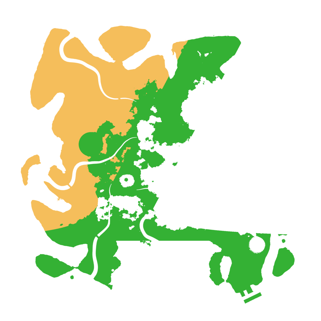 Biome Rust Map: Procedural Map, Size: 3500, Seed: 174278586