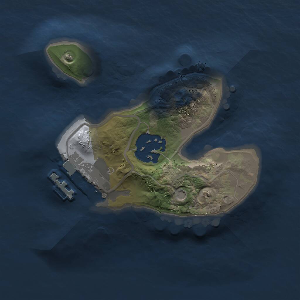 Rust Map: Procedural Map, Size: 1500, Seed: 785253584, 3 Monuments