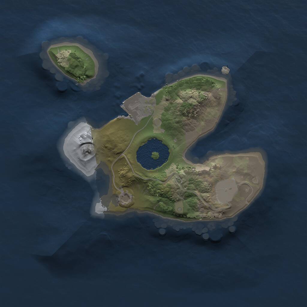 Rust Map: Procedural Map, Size: 1500, Seed: 785253584, 1 Monuments