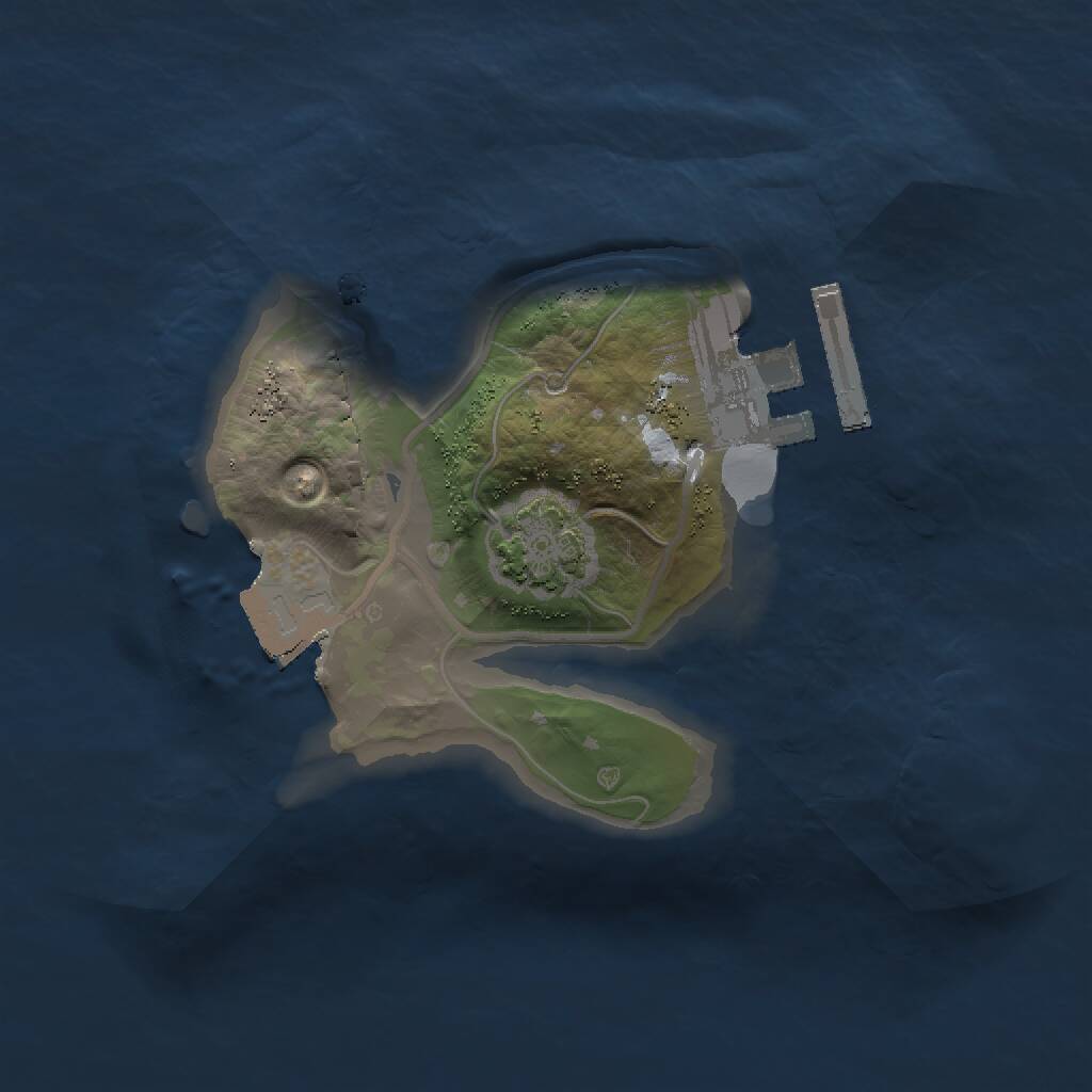 Rust Map: Procedural Map, Size: 1500, Seed: 469181121, 3 Monuments