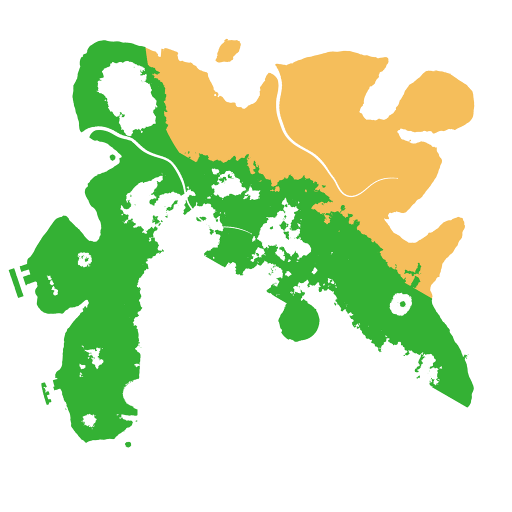 Biome Rust Map: Procedural Map, Size: 3500, Seed: 565705956