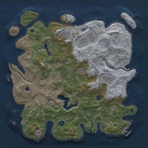 Thumbnail Rust Map: Procedural Map, Size: 4250, Seed: 1515929808, 16 Monuments