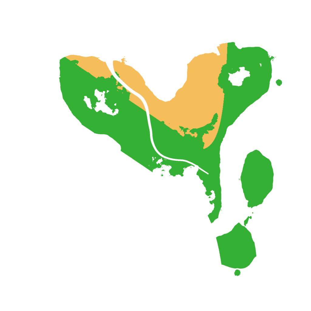 Biome Rust Map: Procedural Map, Size: 2000, Seed: 2113627116