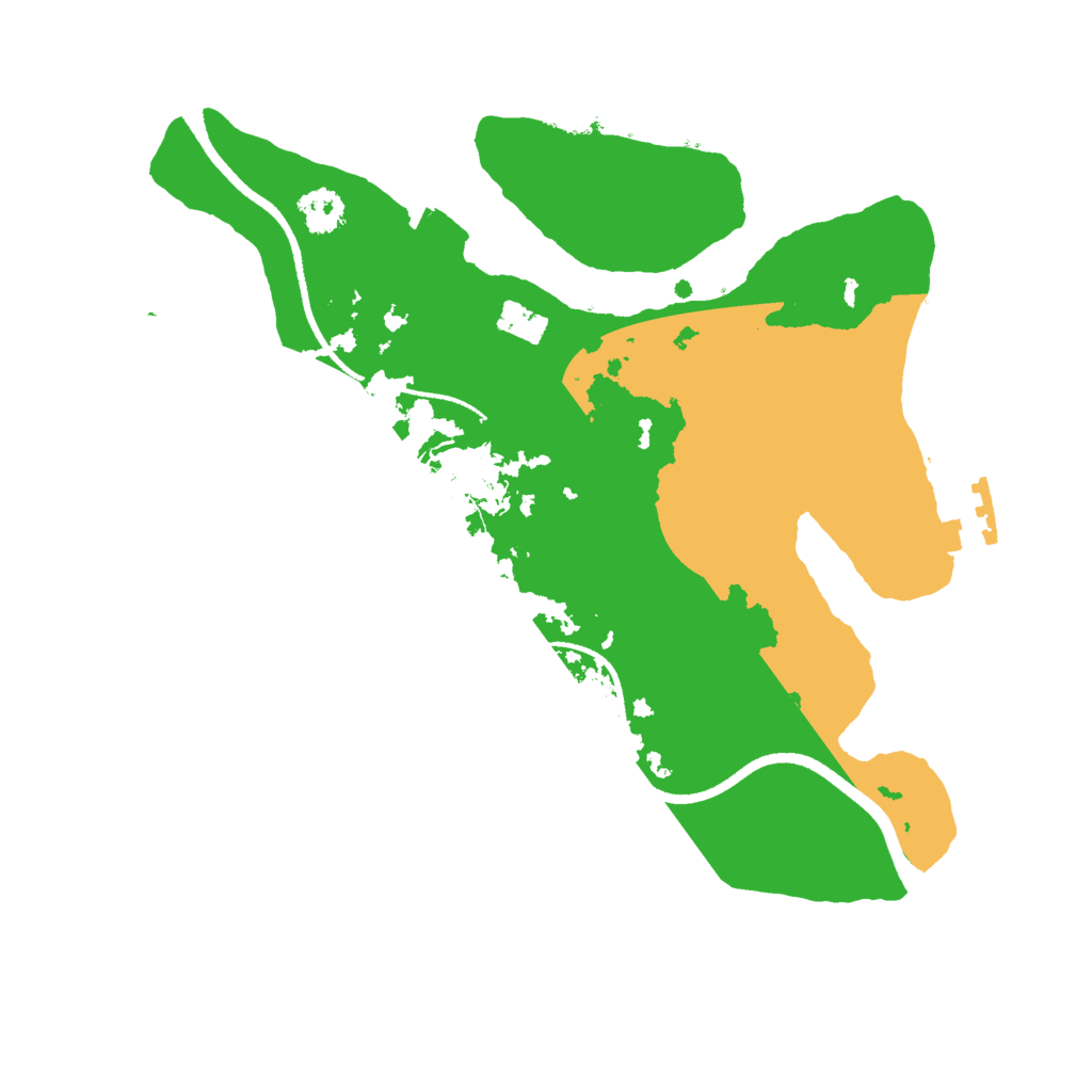 Biome Rust Map: Procedural Map, Size: 2469, Seed: 83255433