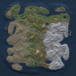 Thumbnail Rust Map: Procedural Map, Size: 3750, Seed: 85364948, 16 Monuments
