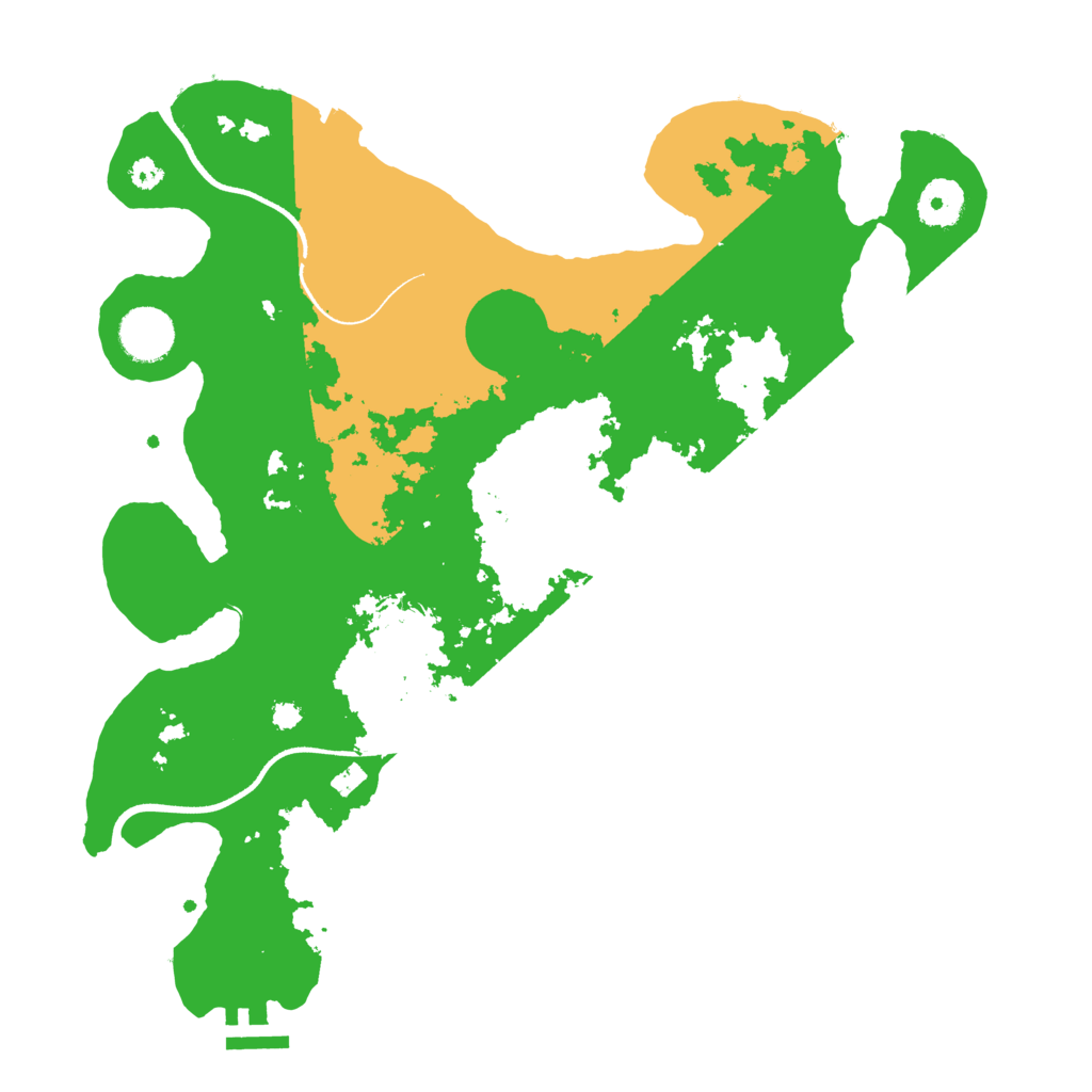 Biome Rust Map: Procedural Map, Size: 3500, Seed: 84843