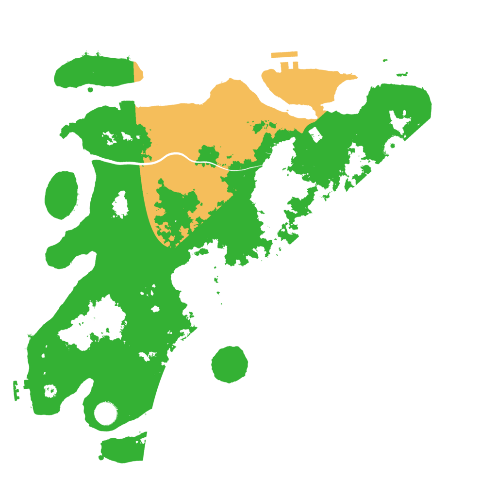 Biome Rust Map: Procedural Map, Size: 3800, Seed: 496571600