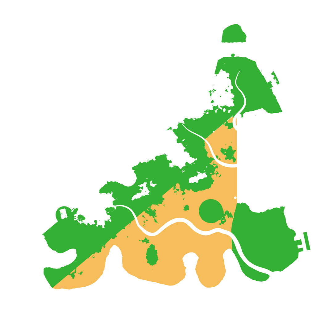 Biome Rust Map: Procedural Map, Size: 3500, Seed: 20513679