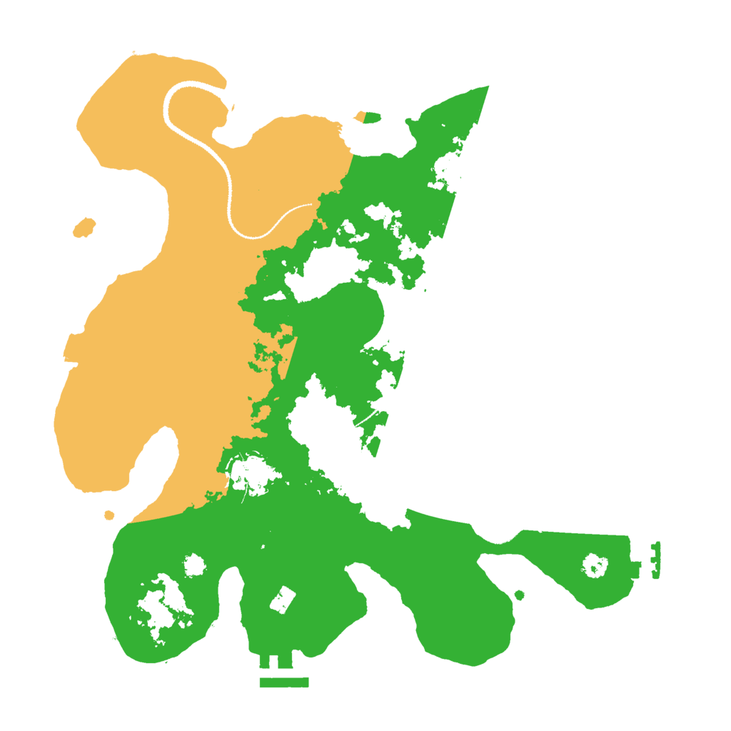 Biome Rust Map: Procedural Map, Size: 3000, Seed: 1225688719