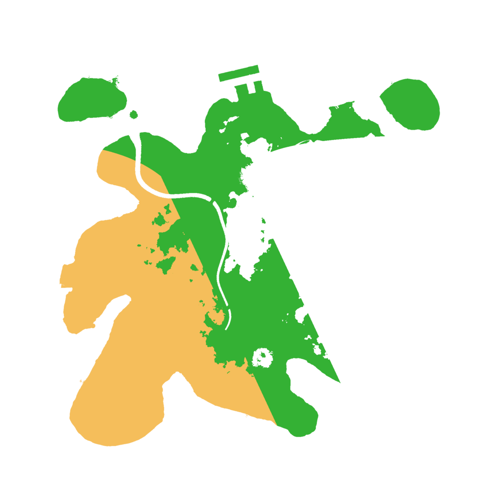 Biome Rust Map: Procedural Map, Size: 2500, Seed: 49759