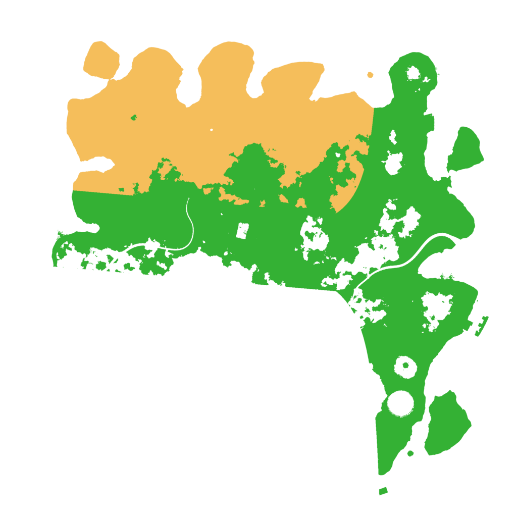 Biome Rust Map: Procedural Map, Size: 3500, Seed: 430592078