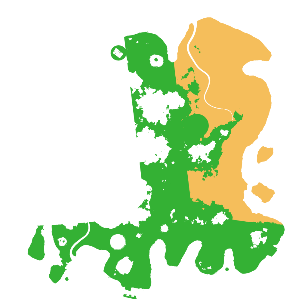 Biome Rust Map: Procedural Map, Size: 3500, Seed: 968621050