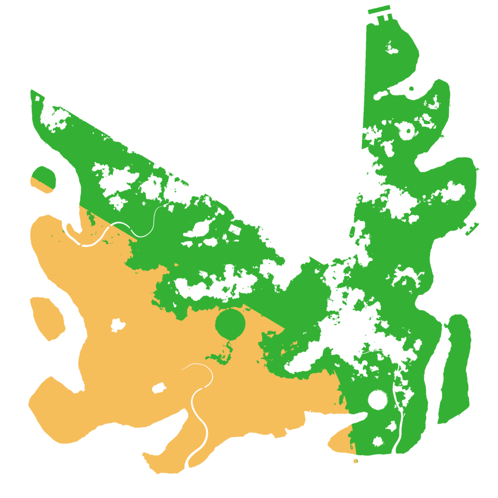 Biome Rust Map: Procedural Map, Size: 4500, Seed: 1664611144
