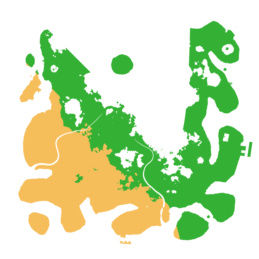 Biome Rust Map: Procedural Map, Size: 3500, Seed: 638862390