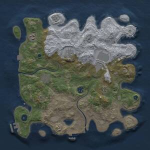 Thumbnail Rust Map: Procedural Map, Size: 3500, Seed: 82009164, 13 Monuments