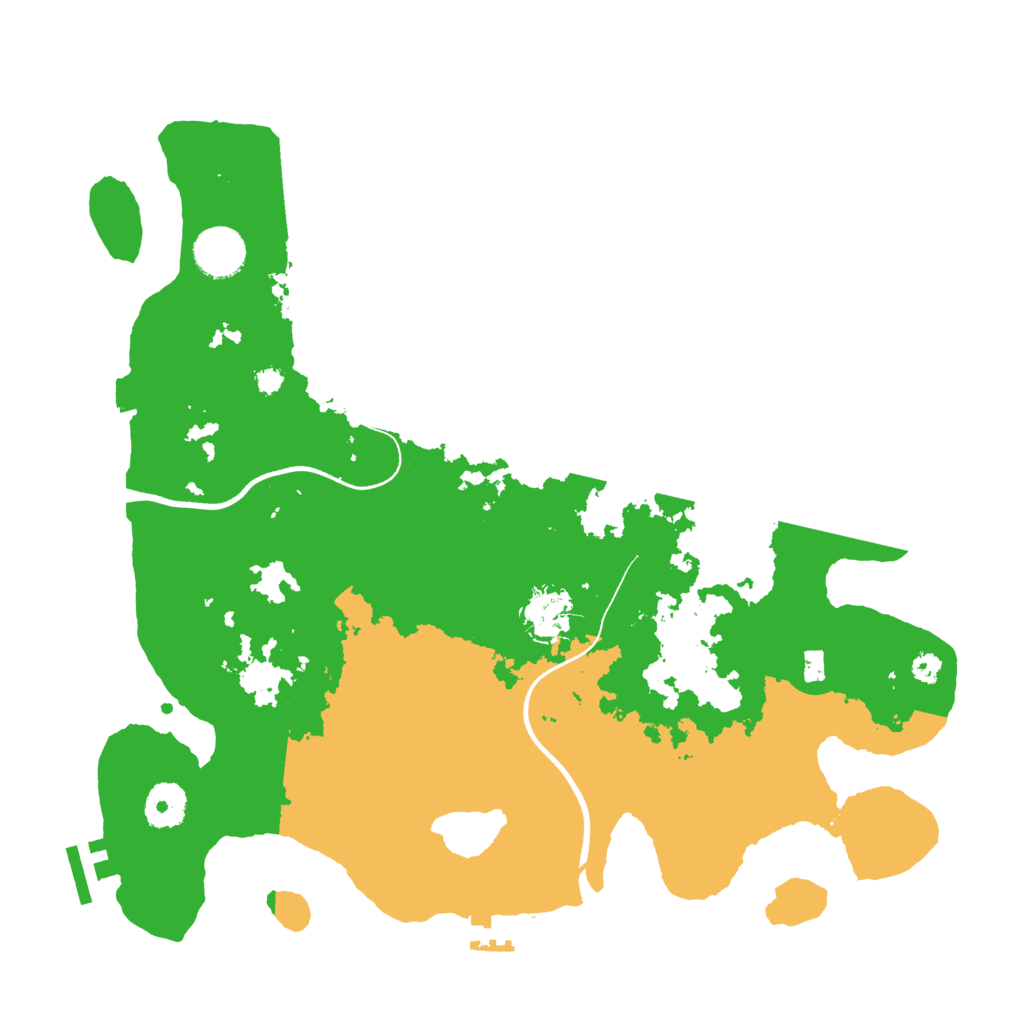 Biome Rust Map: Procedural Map, Size: 3500, Seed: 82009164