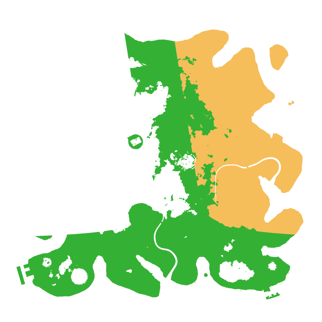 Biome Rust Map: Procedural Map, Size: 3500, Seed: 1651896053