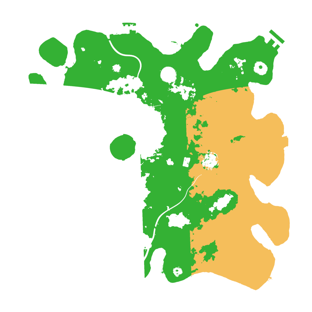 Biome Rust Map: Procedural Map, Size: 3500, Seed: 435367156