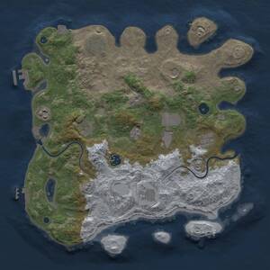 Thumbnail Rust Map: Procedural Map, Size: 3750, Seed: 652624881, 15 Monuments