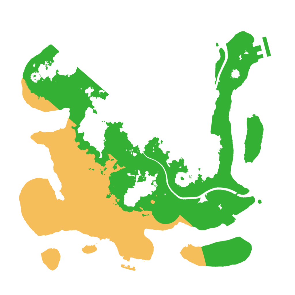 Biome Rust Map: Procedural Map, Size: 3000, Seed: 30358