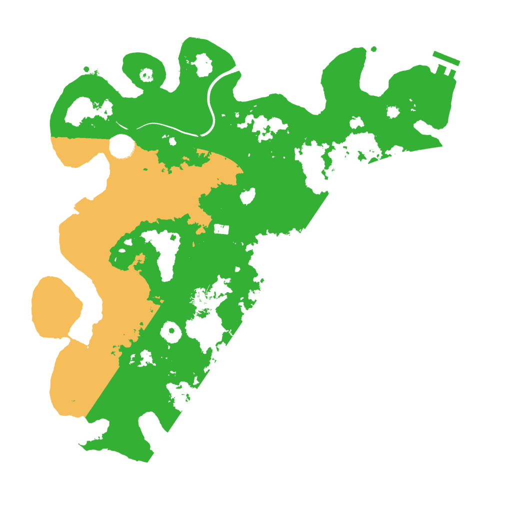 Biome Rust Map: Procedural Map, Size: 3700, Seed: 1608848196