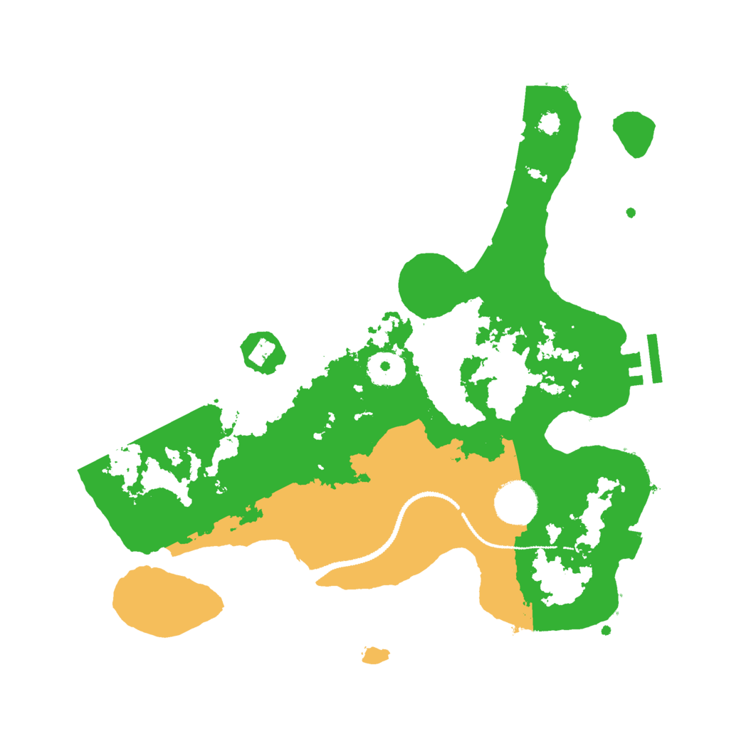 Biome Rust Map: Procedural Map, Size: 3000, Seed: 250510451