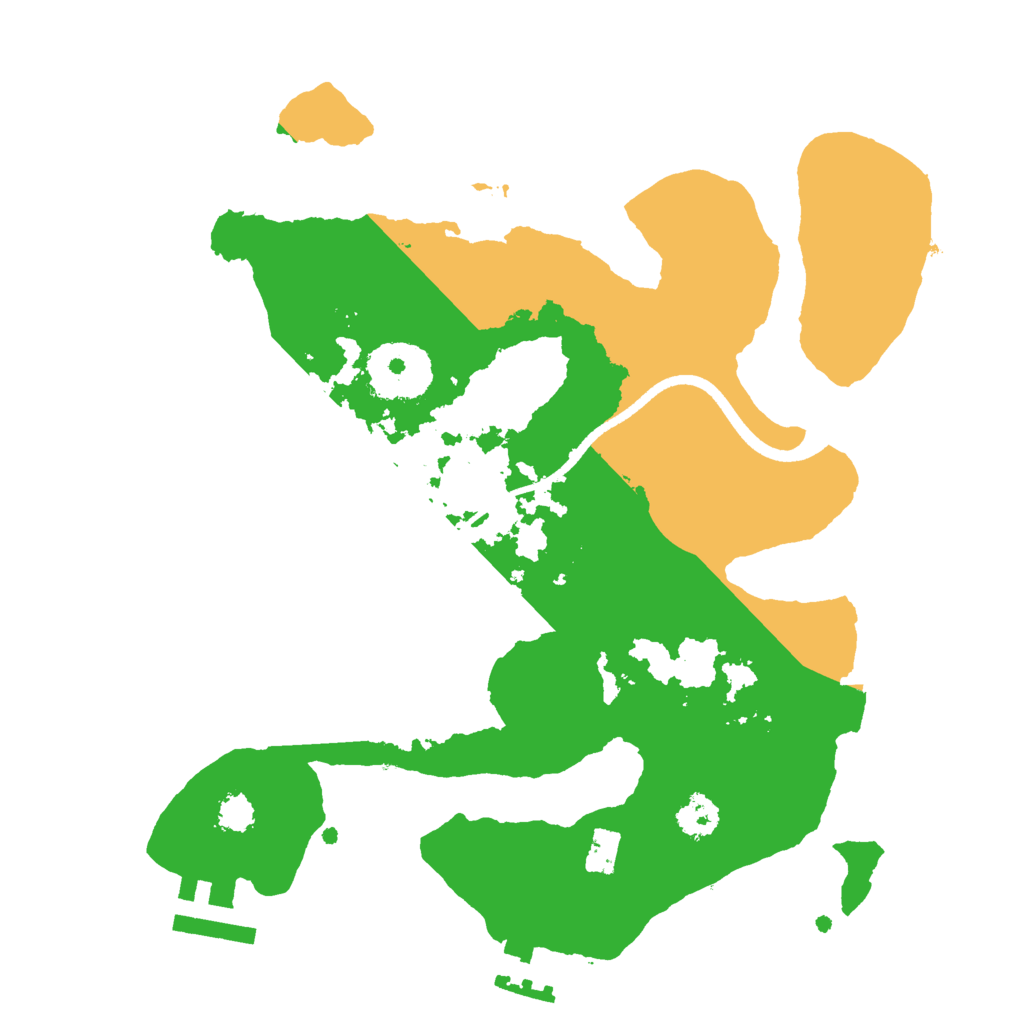 Biome Rust Map: Procedural Map, Size: 2500, Seed: 464366884