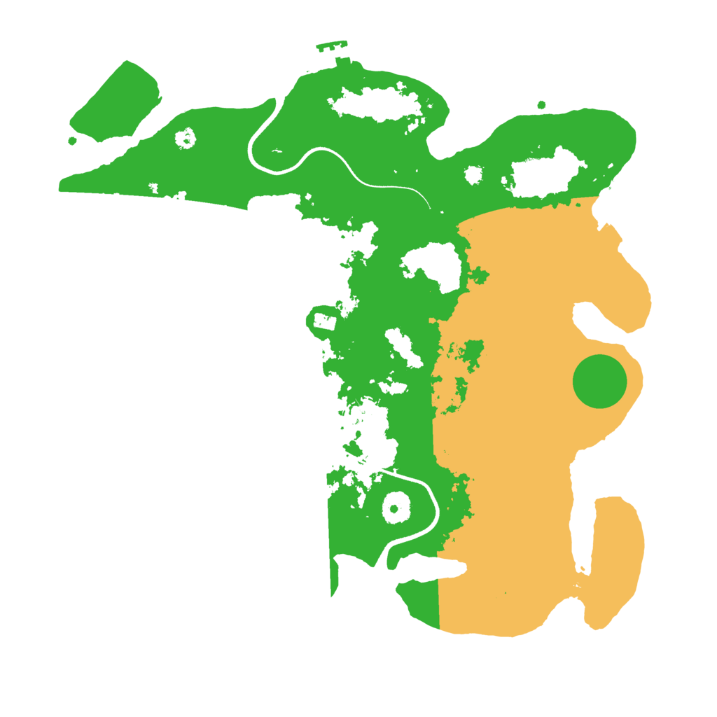 Biome Rust Map: Procedural Map, Size: 3500, Seed: 96274397