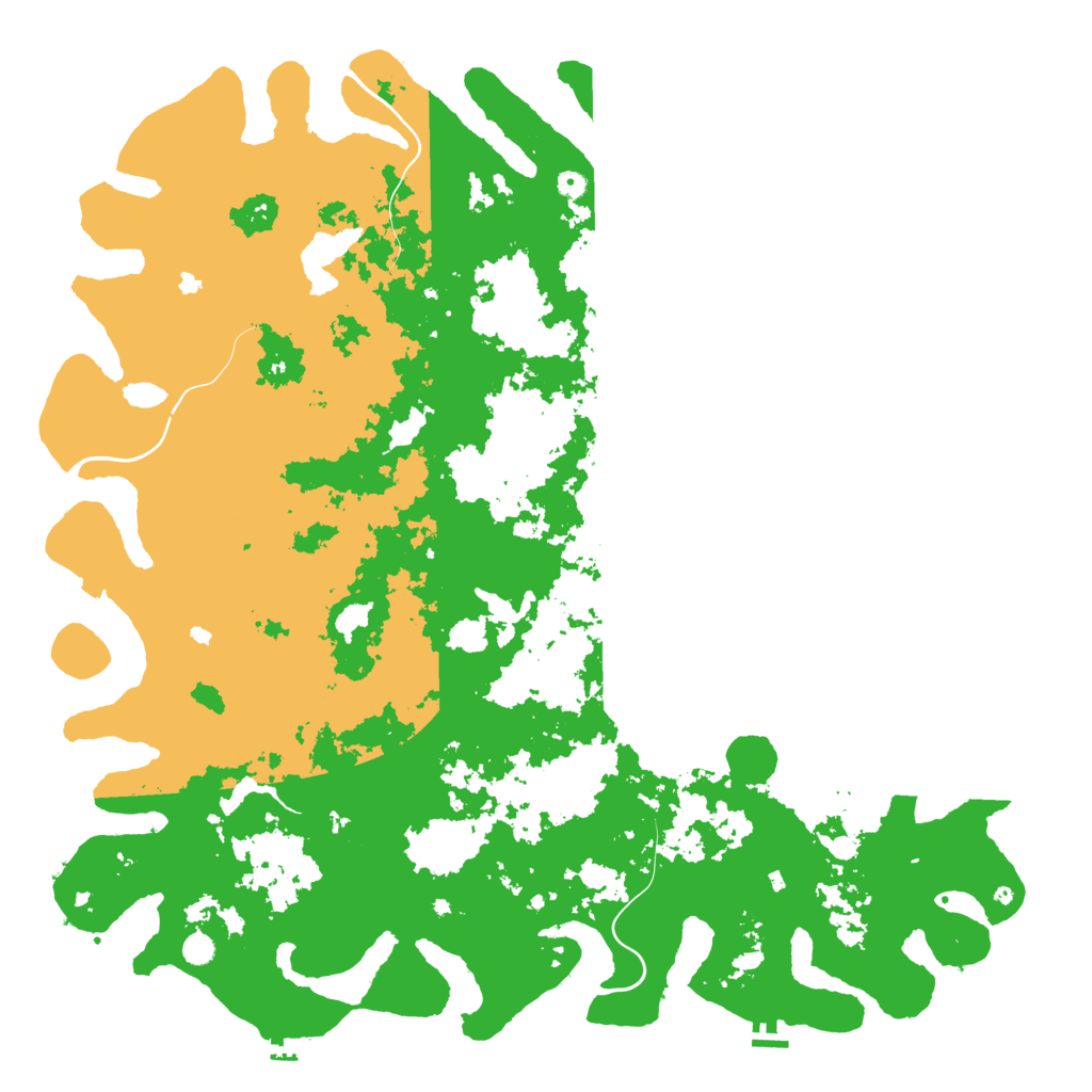 Biome Rust Map: Procedural Map, Size: 6000, Seed: 1994336869
