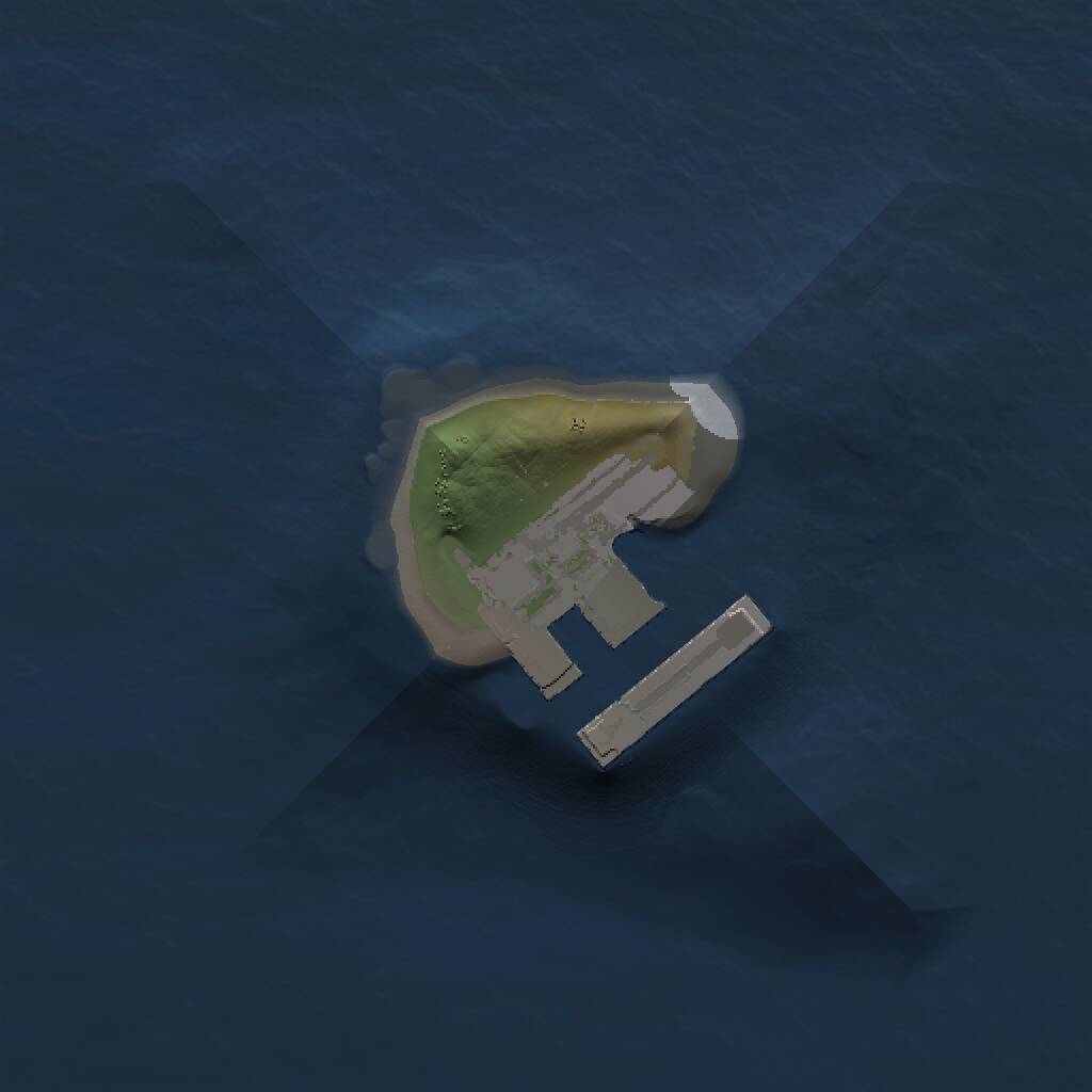 Rust Map: Procedural Map, Size: 1000, Seed: 127482814, 2 Monuments