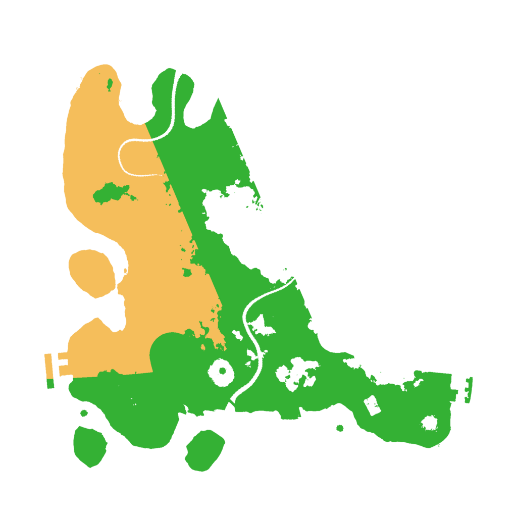 Biome Rust Map: Procedural Map, Size: 3000, Seed: 5563556