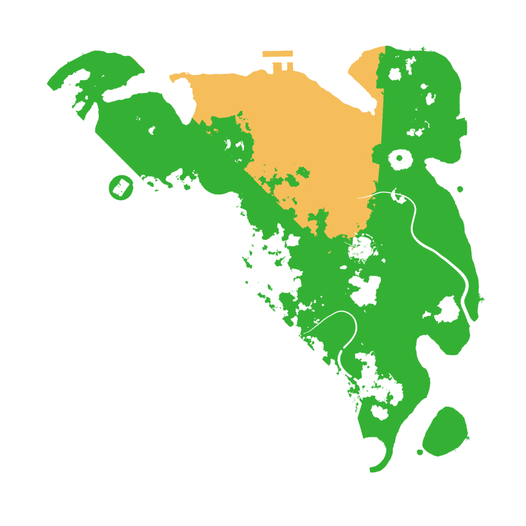 Biome Rust Map: Procedural Map, Size: 3500, Seed: 296896927