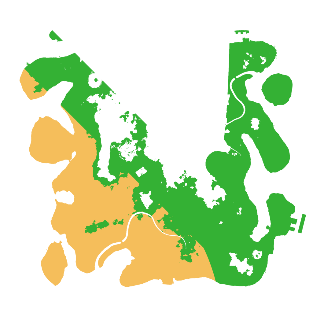 Biome Rust Map: Procedural Map, Size: 3300, Seed: 1001196184