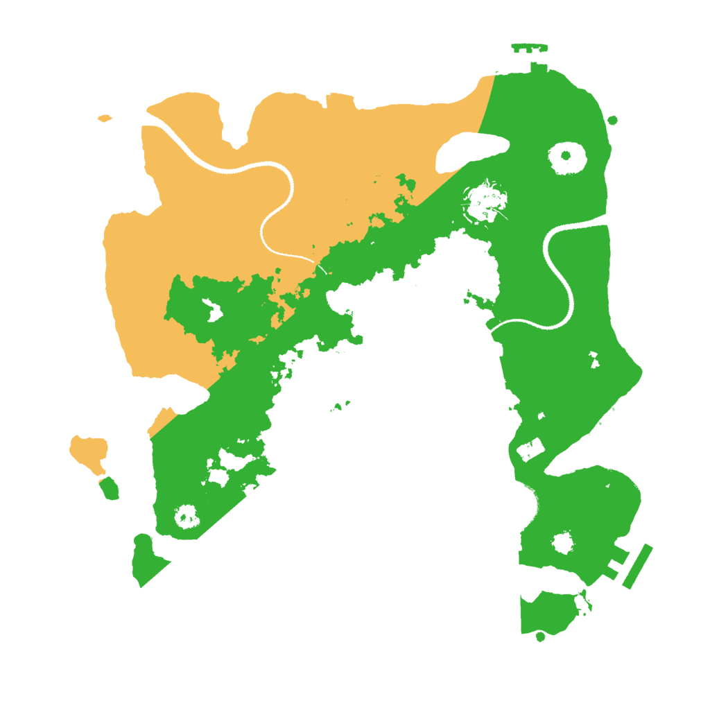Biome Rust Map: Procedural Map, Size: 3000, Seed: 162628773