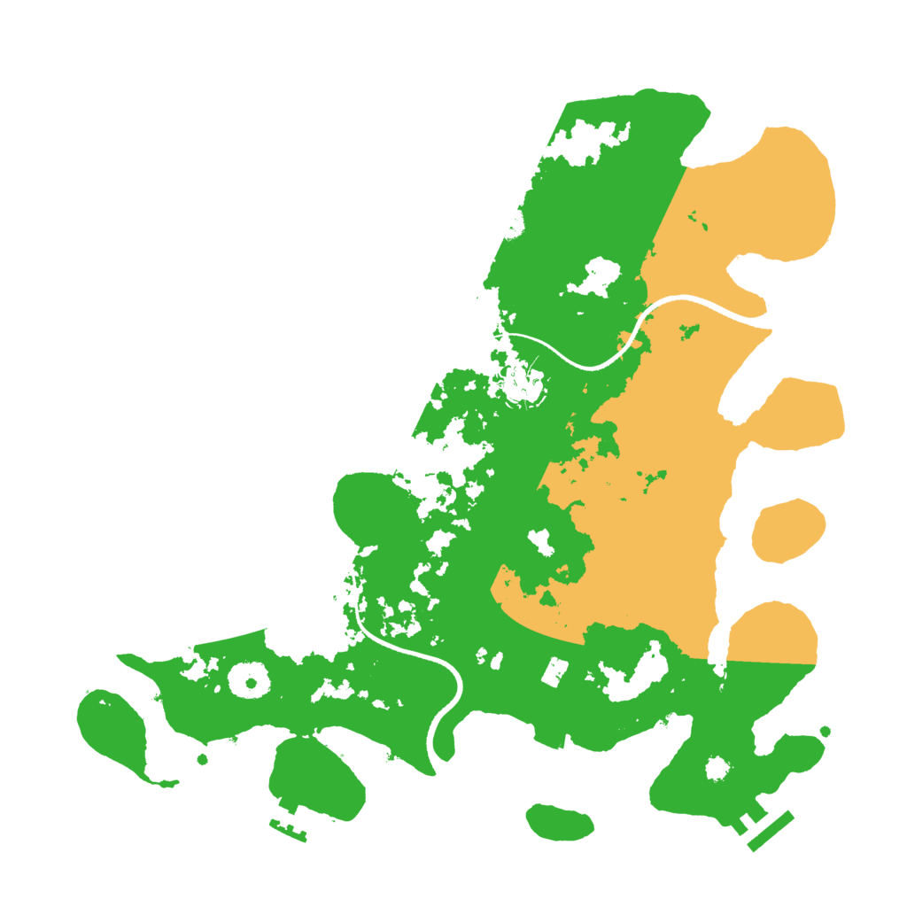Biome Rust Map: Procedural Map, Size: 3400, Seed: 1945