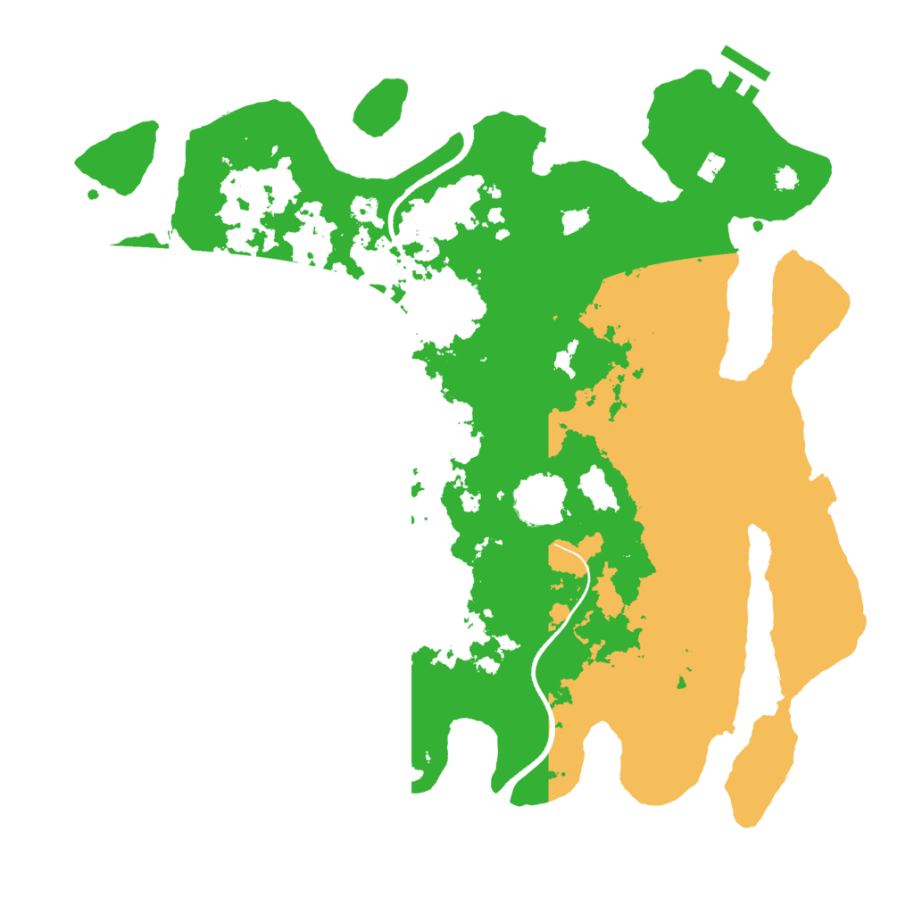 Biome Rust Map: Procedural Map, Size: 3500, Seed: 2026734033